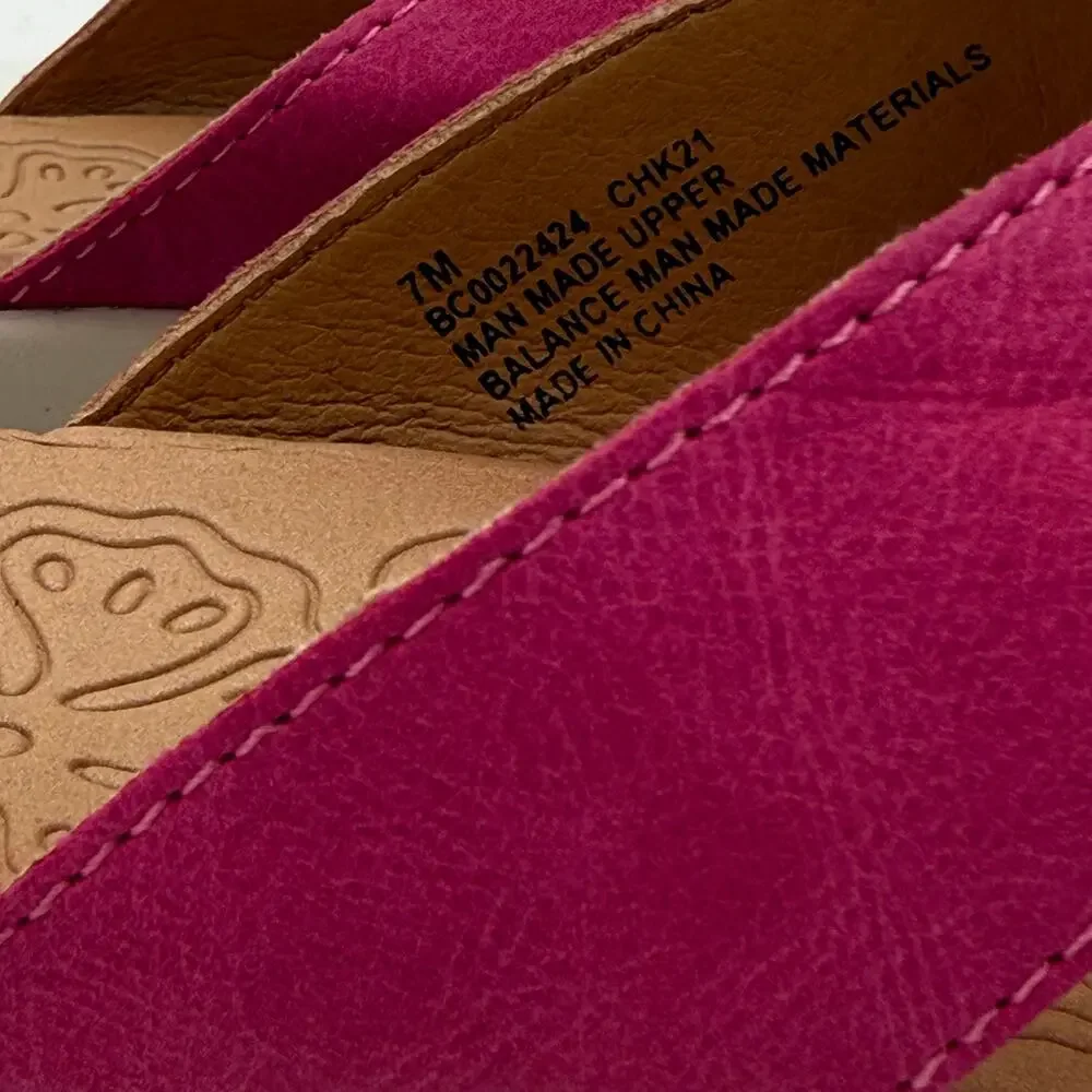 BOC By Born Aimee Thong Pink Sandal Size 7
